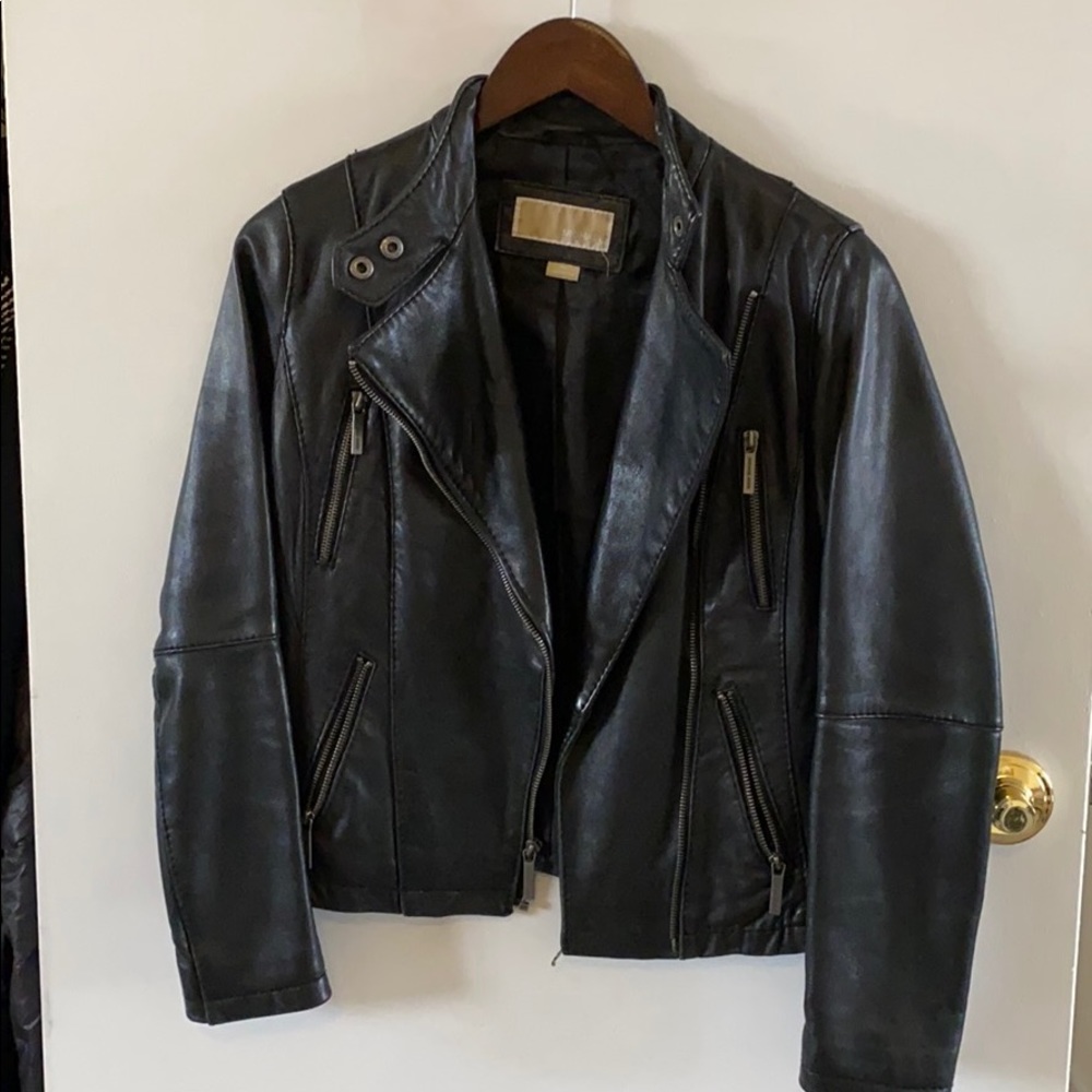 MICHAEL Michael Kors Moto Leather Jacket